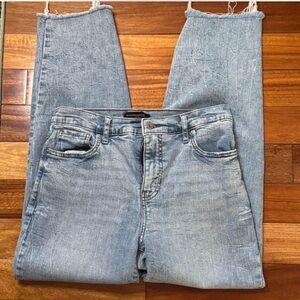 NWOT BR Classic Light Blue Women Jeans Raw Hem
